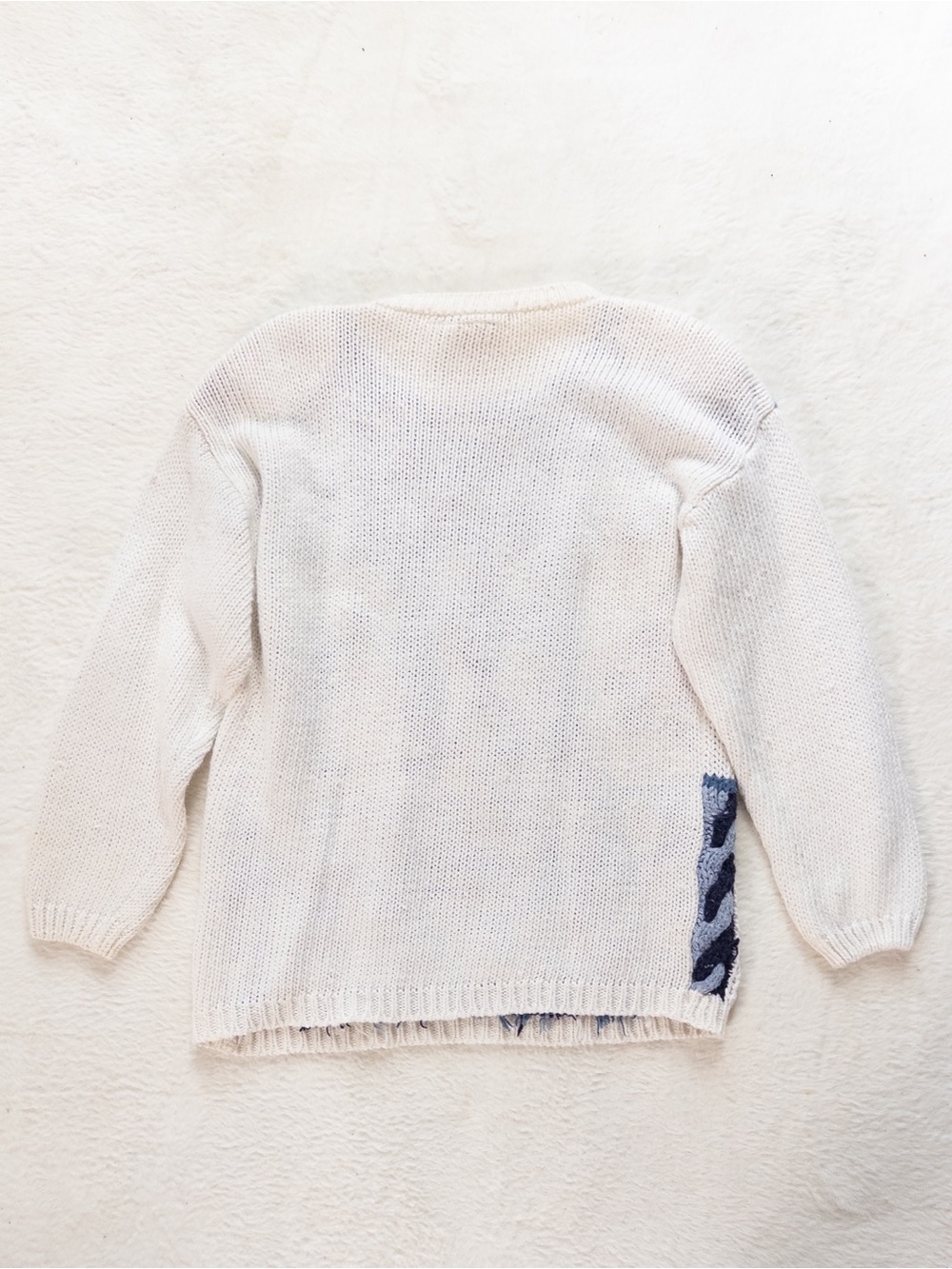 Vintage Huntington Ridge Hand-Knit Sweater with Floral & Geometric Pattern - XL - Picture 8 of 9
